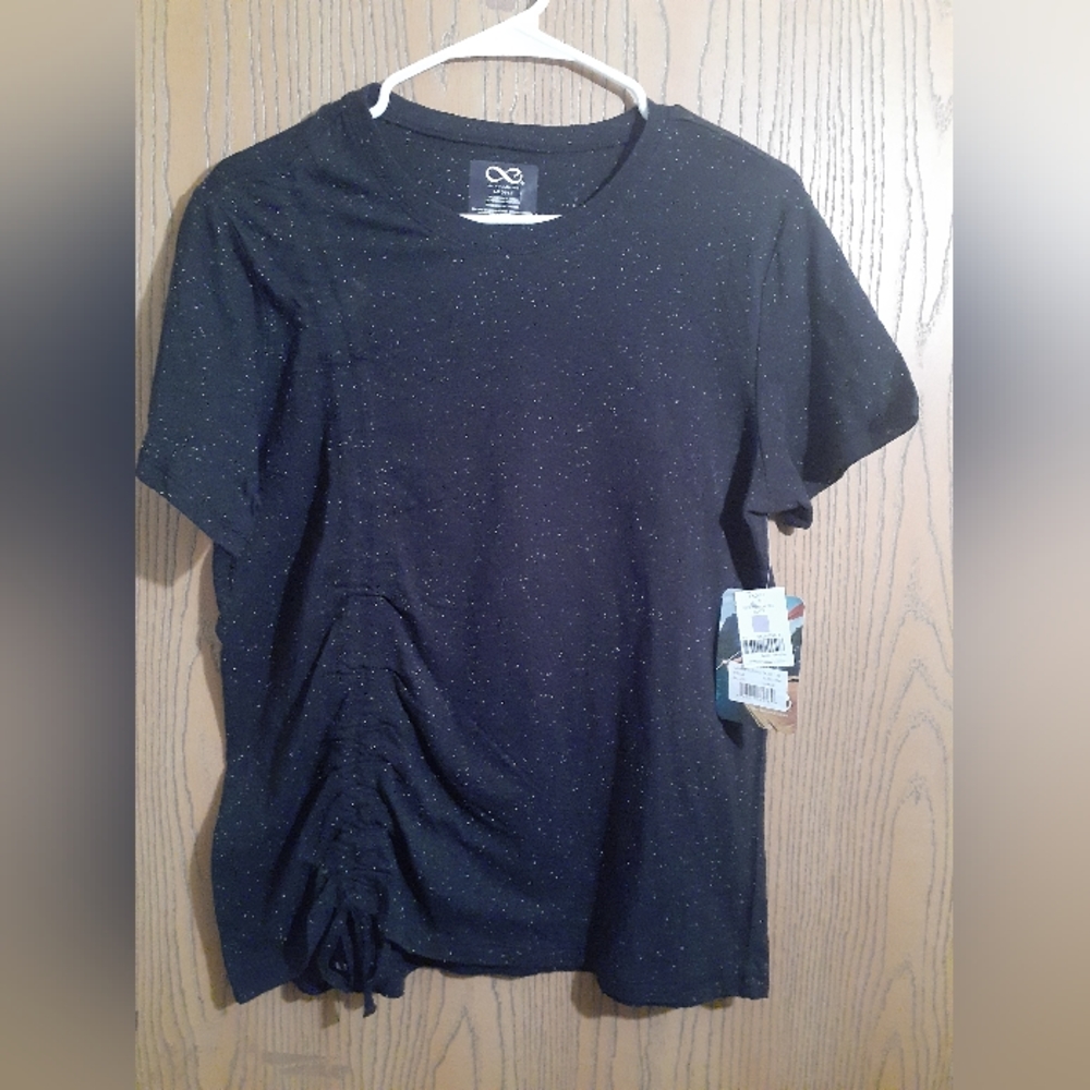 Nwt never worn be boundless side rouch  black  shirt large(12/14)